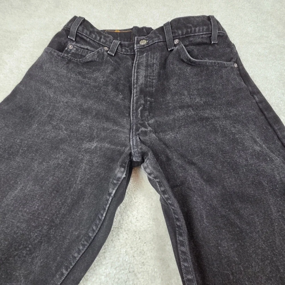 VTG Levis 550 Orange Tab Black Jeans Made In USA Mens 33x33 Relaxed Fit 90s